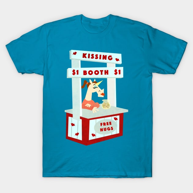 Kissing Booth Unicorn T-Shirt by Thatssounicorny